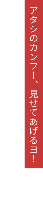 アタシのカンフー、見せてあげるヨ！