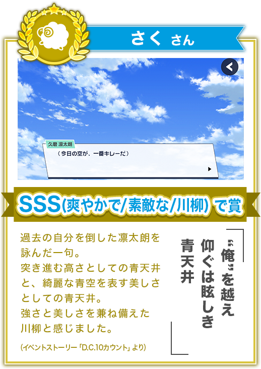 SSSで賞