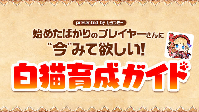 【第2回更新】キャラを強くしたい人必見！ 『白猫』が遊びやすくなるコツを解説！